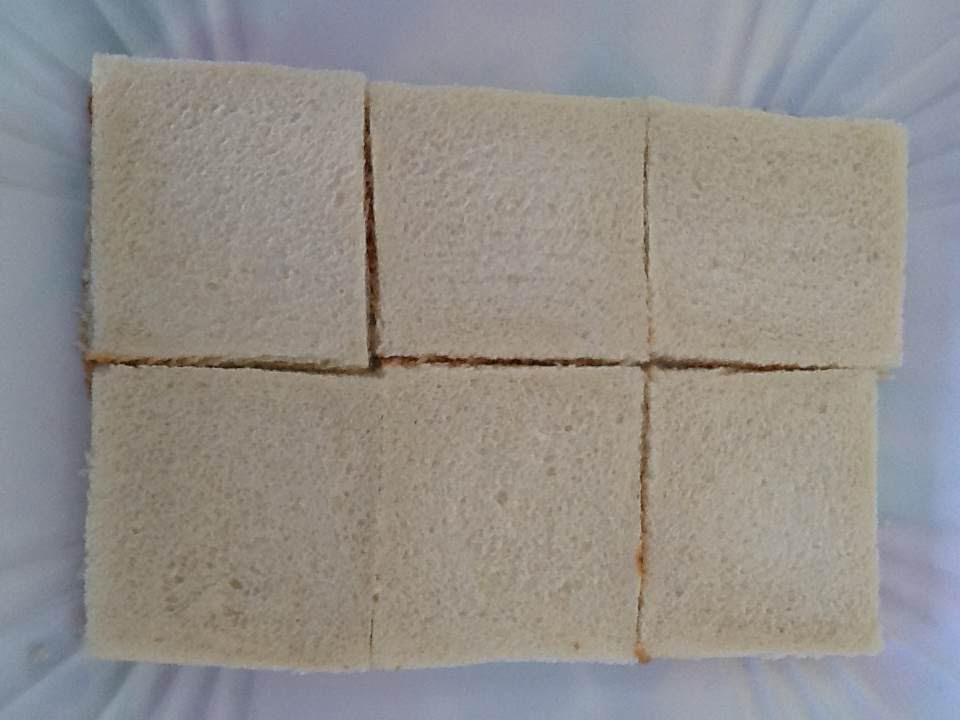 pan blanco pastel de atun