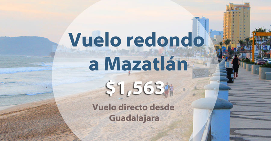 Vuelo directo Guadalajara Mazatlán