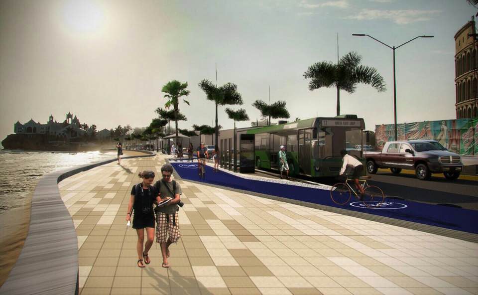 Convertirán estacionamiento en Áreas verdes frente al malecón de Mazatlán