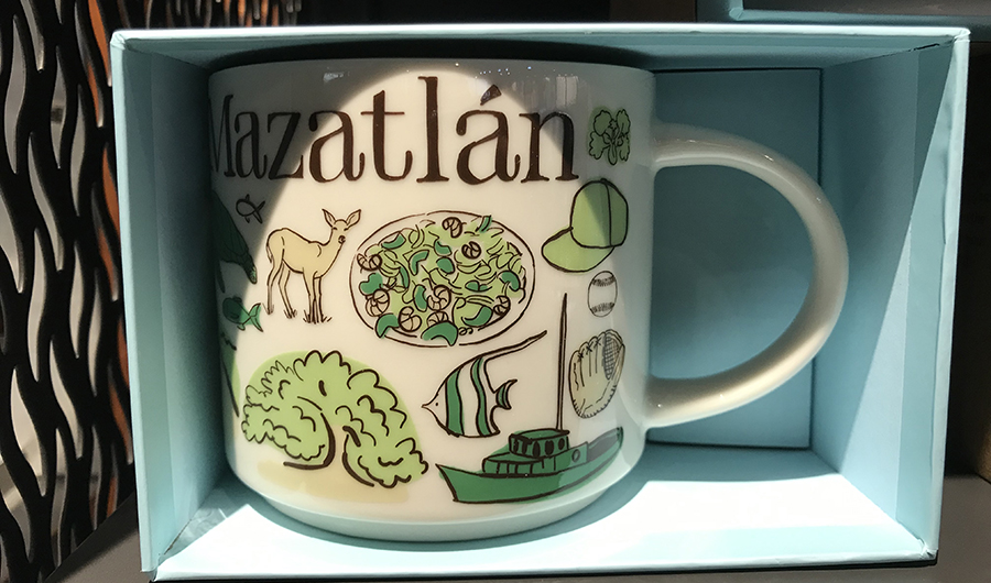 La taza conmemorativa de Mazatlán de Starbucks