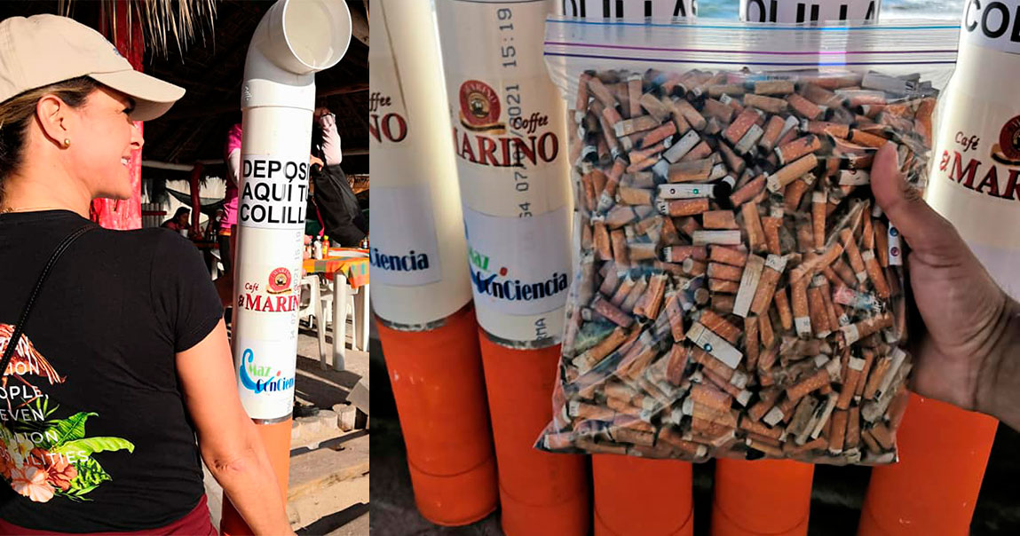 Colillas de cigarro: un gran problema para las playas de Mazatlán