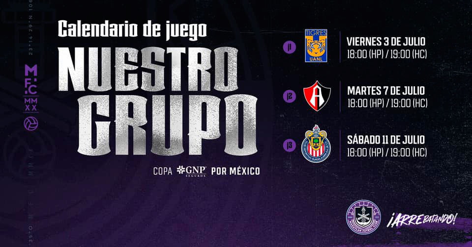 El 3 de julio será el debut de Mazatlán FC en la copa GNP por México