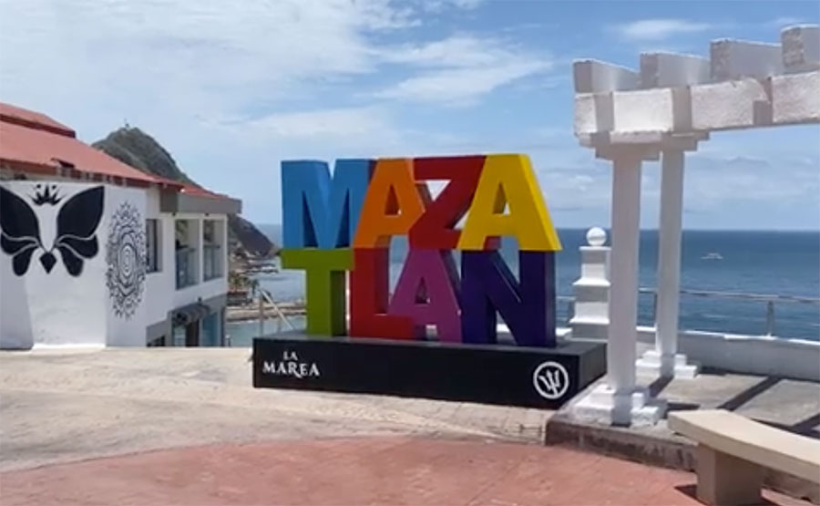 El letrero de Mazatlán en el Cerro del Vigía