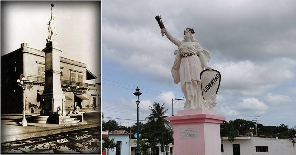 La estatua de la Libertad que había en Mazatlán
