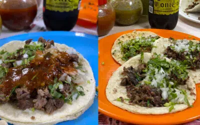 Tacos La Carreta en Mazatlán, tacos de cabeza y pastor desde 1975