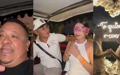 Pulmonero ayudo a dar una propuesta de matrimonio sorpresa en Mazatlán